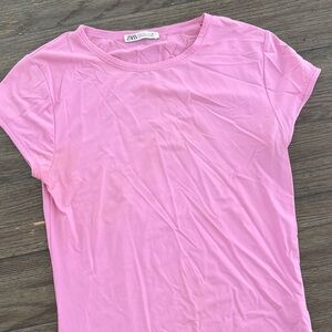 Zara Soft Pink Short Sleeve Tee
